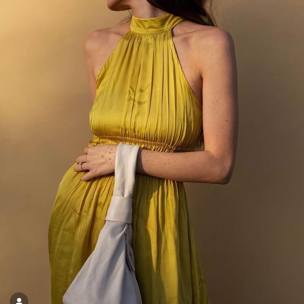 Cleobella Yellow Halter Maxi Dress